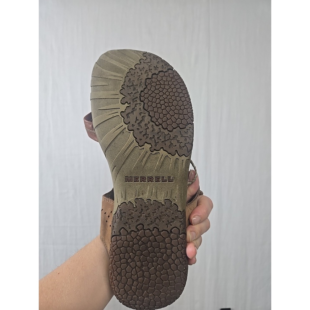Merrell Siena Womens 12 Sandals Brown Adjustable Strap Sport Brown Leather - Picture 5 of 14
